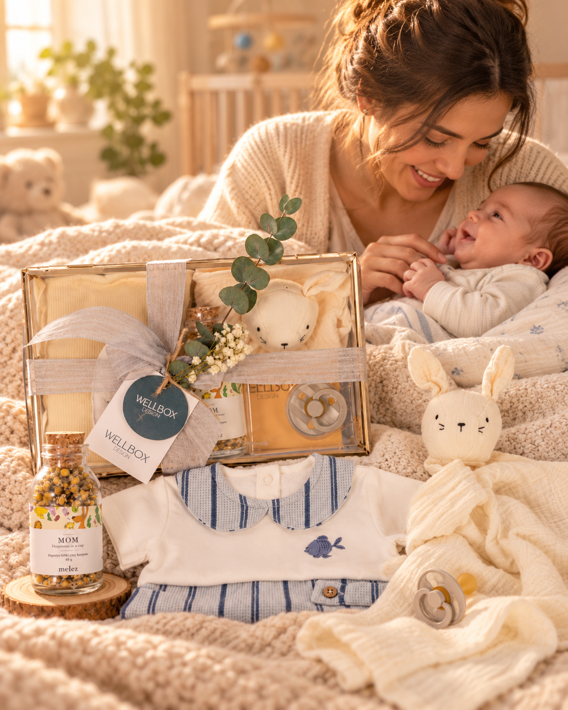 Bebeğe İlk Hatıra – Erkek Bebek İçin Özel Yenidoğan Hediye Seti